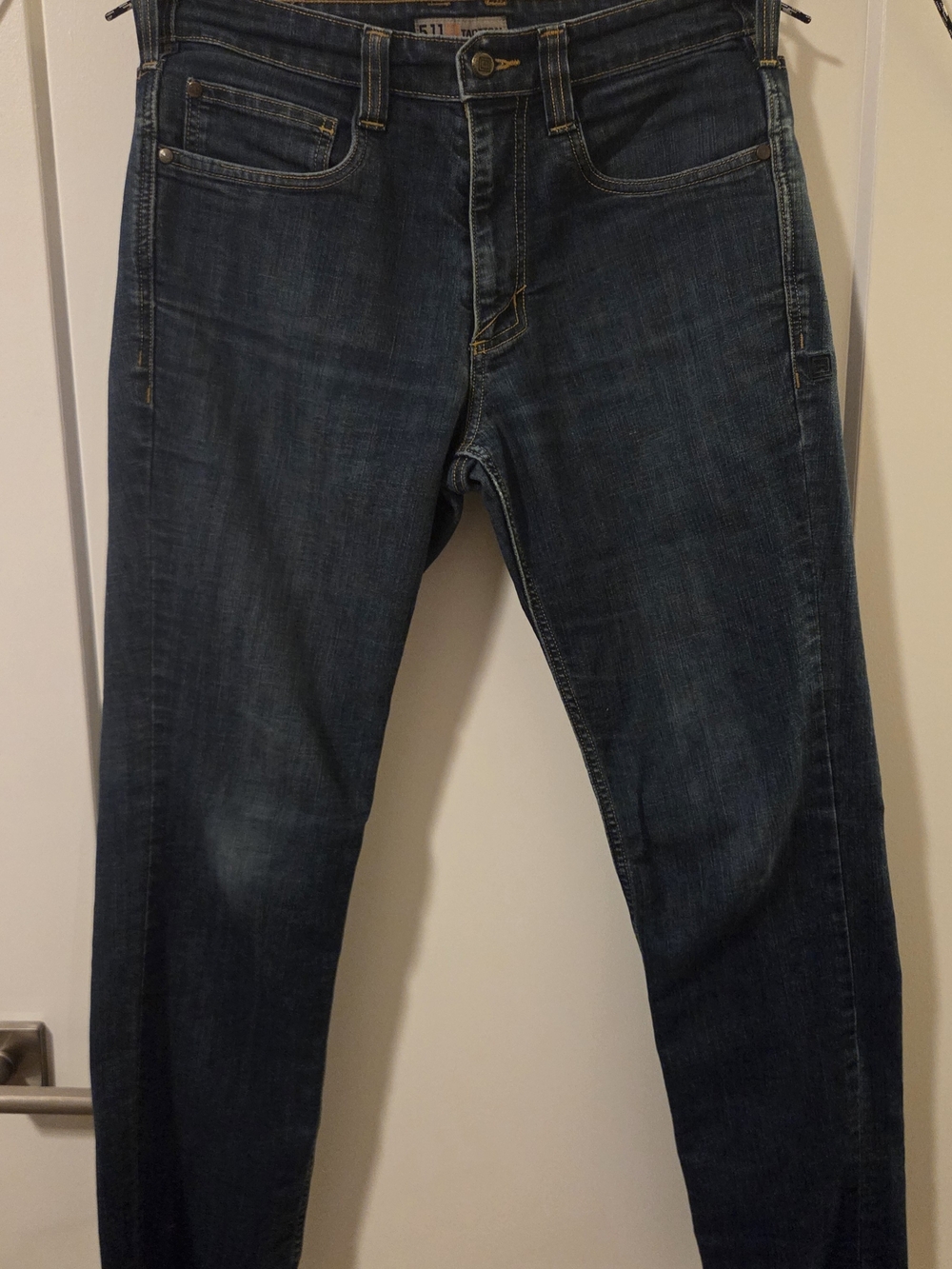 5.11 Tactical Men's Defender Flex Slim Jeans in Dark Blue